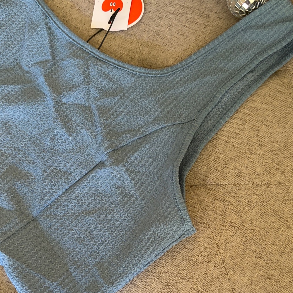 Blue Ribbed Tank & Shorts Set - Picture 8 of 11